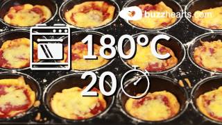 How to make delicious PIZZA CUPCAKES  Cooking Hack [upl. by Ackerley]