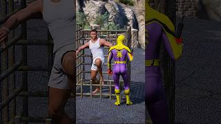 Spidey and franklin saves chop  GTA V  shorts 57 [upl. by Aliled]