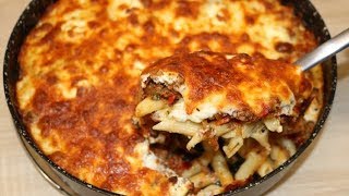 GRATIN DE PÂTE A LA VIANDE HACHÉE FACILE CUISINERAPIDE [upl. by Hnilym875]