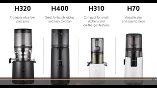 Hurom 2024 Cold Press Juicer Model Comparison [upl. by Elag]