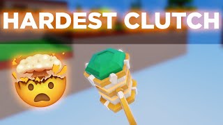 I Made The Worlds HARDEST Clutch Roblox Bedwars [upl. by Haynor373]