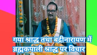 Thoughts on gaya shradh and brahmkapali shradhpooja youtube religion panditji [upl. by Ardied]