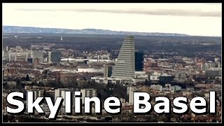 Skyline Basel im Jahr 2017  aufgenommen von der Ruine Wartenberg [upl. by Dav489]