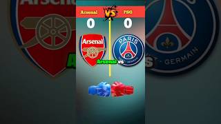 Arsenal vs PSG Who’s the Real Football Giant 🔥⚽️shorts [upl. by Zabrine]