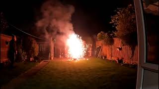 Night After Bonfire Night Garden Fireworks Display 061124 [upl. by Leis]