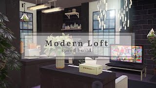 MODERN LOFT with Partitions Pillars and Counters  Speed Build  Animal Crossing New Horizons [upl. by Esli]