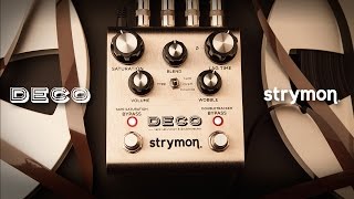 Strymon Deco  Tape Saturation and Doubletracker pedal [upl. by Lan]