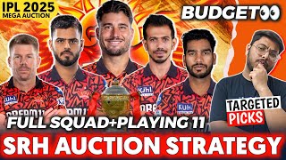 IPL 2025  SRH TARGET PLAYERS  Sunrisers Hyderabad Auction Strategy [upl. by Julienne]