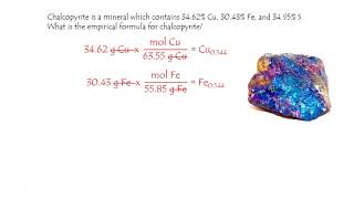 What is the empirical formula of the mineral chalcopyrite [upl. by Lindsay]