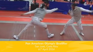 Kruz Schembri ISV vs Diego Cervantes MEX  PanAm Olympic Qualifier Event  Mens Foil Final [upl. by Amaleta410]