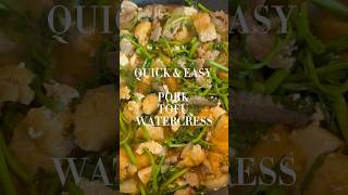 QUICK amp EASY DINNER PORK TOFU WATERCRESS HAWAII STYLE [upl. by Ranger459]