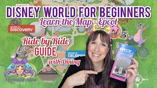 Disney World for Beginners 2023  LEARN the MAP Epcot [upl. by Shir]