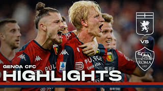 GENOA 4  1 ROMA  HIGHLIGHTS  Serie A 202324 [upl. by Mohamed]