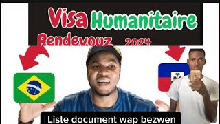 Men lis bagay wap bezwen pou fè demand visa Brazil 🇧🇷 la🙏eou kijan pou fè demand lan byen fasil👍👍👍 [upl. by Ytte]