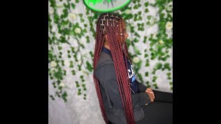 Burgundy Knotless Braids  The BEST Styles amp Ideas knotlessbraids knotlessboxbraids redbraids [upl. by Aziram19]