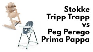 StokkeTripp Trapp vs Peg Perego Prima Pappa  Best High Chair 2020  Bambi Baby Review [upl. by Kazimir]