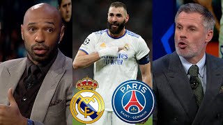 Real Madrid vs PSG 3132 Thierry Henry amp Carragher Review Benzemas Performance  Pochettino [upl. by Ayar]