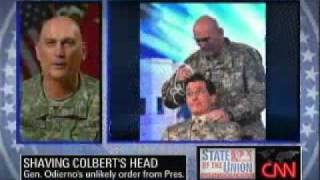 Gen Odierno Stephen Colbert Needs Another Haircut [upl. by Tore130]