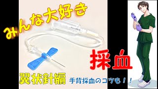 【採血】翼状針の使い方！採血のコツと手背採血のポイントも！【臨床検査】 [upl. by Gavrielle161]