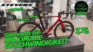 Das schnellste amp schönste Rennrad für 2024  Das Arcalis von Stevens — Roadbike [upl. by Jervis]