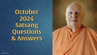 Learn Real Spirituality – October 2024 Satsang with Swami Nirmalananda [upl. by Naivatco]