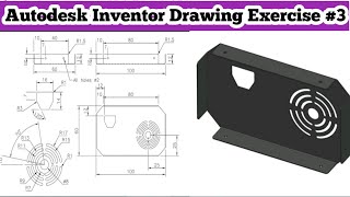 Autodesk Inventor Tutorial Exercise 3  Autodesk Inventor For Beginners  Inventor Sheet Metal [upl. by Secrest]