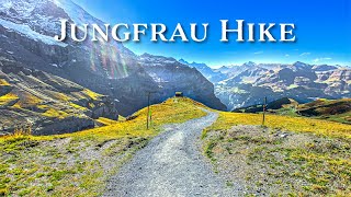 Hiking from Eigergletscher to Kleine Scheidegg 🇨🇭 Jungfrau Region 4K [upl. by Arleta]