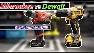 Milwaukee vs Dewalt 12v Hammer Drills [upl. by Siegel]