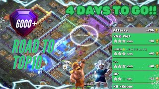 Swag Multi Spells on our Road to Top 10 in Legends in Clash of Clans💥 [upl. by Hirsch]