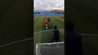 He wasn’t ready for the press 🚘footballshorts football 5sfootball youtubeshorts 5aside gopro [upl. by Raynell]