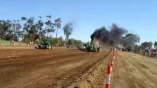 DEERE EXPERIENCE  Finley Tractor Pull [upl. by Lessirg]