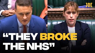 Tory MP rinsed AGAIN by Wes Streeting over state of NHS due to Conservative mismanagement [upl. by Martens]