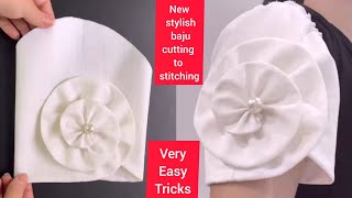 New stylish baju cutting to stitching very easy tricks  New pattern baju cutting to stitchin [upl. by Paddie707]