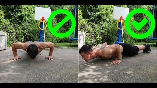 BAD pushup form VS Good pushup form [upl. by Karola748]