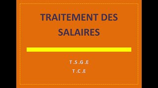 traitement des salaires  introduction [upl. by Mulloy]