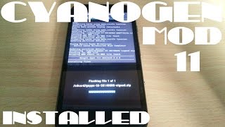 Motorola Moto G FLASH CYANOGENMOD 11 TUTORIAL [upl. by Aliber]