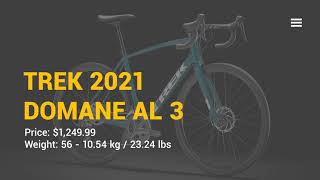 Fast and Stable TREK Domane AL 3 Disc 2021 bike review [upl. by Oiram143]