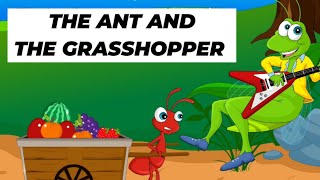 The ant and the grasshopper🤗 chiti aur tidde ki kahani in english🤩 Moral story for kids😊 [upl. by Inva]