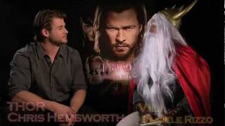 THOR Chris Hemsworth meets GOD UNCLE VILI Daniele Rizzo [upl. by Siwel]