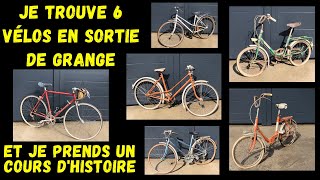 Vélos Vintage Sortie de Grange Motobécane Peugeot Talbot Cycles Gitane amp Vélo Pliant Marcella 🚴‍♀️ [upl. by Jenkel737]