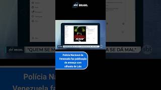 Polícia de Maduro divulga ameaça com bandeira do Brasil e silhueta de Lula  SBT Brasil 311024 [upl. by Mayfield]