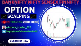 Bank निफ्टी  सेन्सेक्स  निफ्टी ऑप्शन ट्रेडिंग  Scalp with Price Action winnerstrader [upl. by Eonak453]