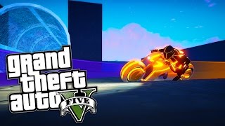 TRON BIKE GTA 5 Funny Moments 30 [upl. by Ollehcram193]