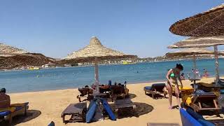 Sharm el Sheikh Xperience Kiroseiz Parkland sand beach april 2023 [upl. by Annwahs]