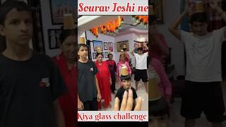 Sourav Joshi ne kiya glass challenge souravjoshivlogs piyushjoshivlogs souravjoshimemes shorts [upl. by Brosine221]