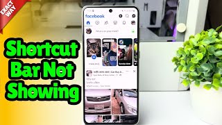 How to Facebook Shortcut Bar Not Showing 2024 [upl. by Tirma797]