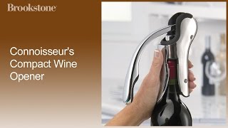 Connoisseurs Compact Wine Opener How to Video [upl. by Nebeur]