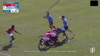 All The Kenya 22 Tries at The HSBC 7s Challenger Series  Dubai 2024 [upl. by Amiaj]