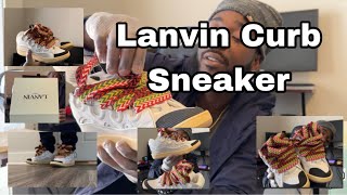 Lanvin curb sneaker review and try on lanvin [upl. by Leshia972]