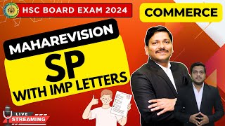 SP MAHAREVISION LEC 1 IMP LETTERS  HSC BOARD EXAM 2024 MAHARASHTRA BOARD  Ashish Sir  Dinesh Sir [upl. by Eiggem]